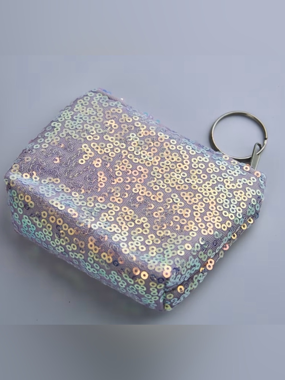 Sequin Keychain coin Pouch